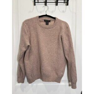 Christian Lacroix Beige Merino Wool & Cashmere Blend Sweater Size L
